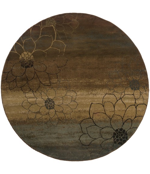 Oriental Weavers Area Rug Hudson 074A1 Brown 5' 3" X  7' 6"