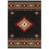 Oriental Weavers Hudson 087G1 Black/ Green Area Rug 6 ft. 7 in. X 9 ft. 6 in. Rectangle