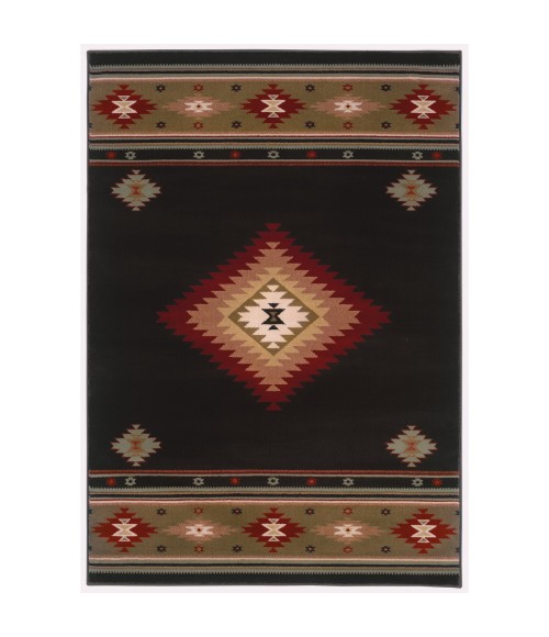 Oriental Weavers Area Rug Hudson 087G1 Black 7' 8" X 10'10"