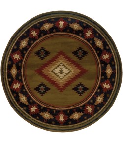 Oriental Weavers Hudson 087J1 Green/ Red Area Rug 7 ft. 8 in. X 10 ft. 10 in. Rectangle