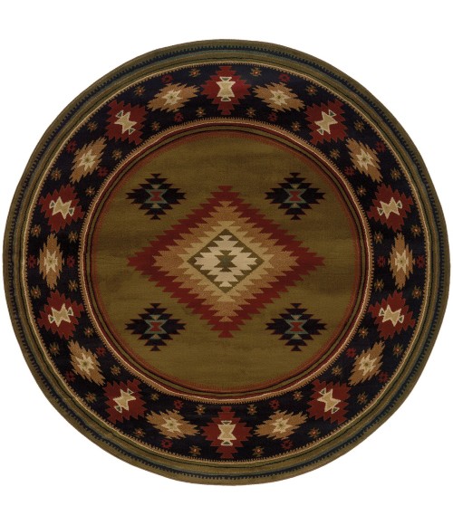 Hudson Area Rug Oriental Weavers Area Rug Hudson 087J1 Green 7' 8" X 10'10"