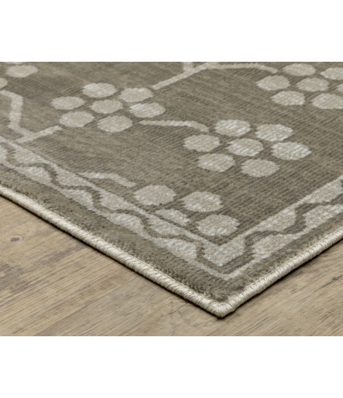 Oriental Weavers INTRIGUE int01 Grey/Grey Rug 2'3X7'6