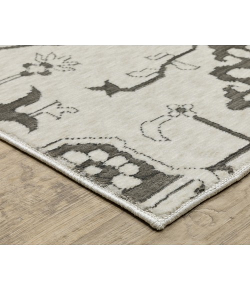 Oriental Weavers INTRIGUE INT08 Ivory 6' 7X9' 6