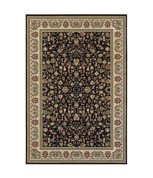 Kashan Area Rug Oriental Weavers Area Rug Kashan 108B1 Black 9'10" X 12'10"