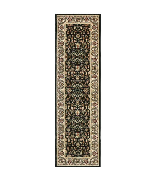 Kashan Area Rug Oriental Weavers Area Rug Kashan 108B1 Black 9'10" X 12'10"