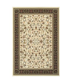 Oriental Weavers Kashan 108X1 Ivory/ Black Area Rug 3 ft. 10 in. X 5 ft. 5 in. Rectangle