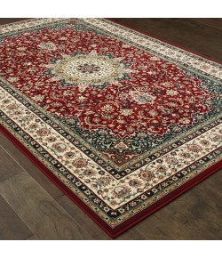 Oriental Weavers Kashan 119N1 Red/ Ivory Area Rug 6 ft. 7 in. X 9 ft. 6 in. Rectangle