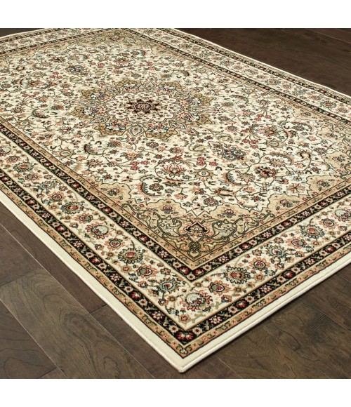 Kashan Area Rug Oriental Weavers Area Rug Kashan 119W1 Ivory 1'10" X 3' 0"