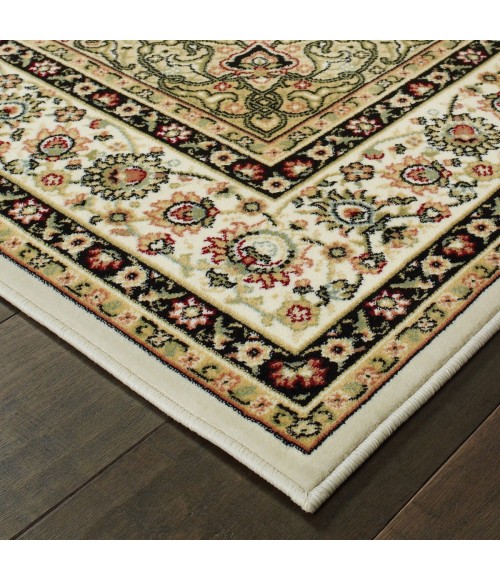 Kashan Area Rug Oriental Weavers Area Rug Kashan 119W1 Ivory 1'10" X 3' 0"