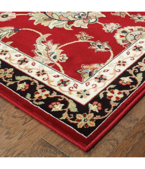 Kashan Area Rug Oriental Weavers Area Rug Kashan 370RI Red 7'10" X 10'10"