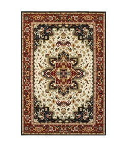 Oriental Weavers Kashan 096W1 Red/ Ivory Area Rug 6 ft. 7 in. X 9 ft. 6 in. Rectangle
