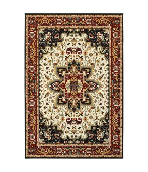 Kashan Area Rug Oriental Weavers Area Rug Kashan 096W1 Red 6' 7" X 9' 6"