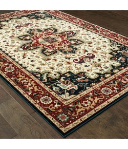 Oriental Weavers Kashan 096W1 Red/ Ivory Area Rug 2 ft. 3 in. X 7 ft. 6 in. Runner
