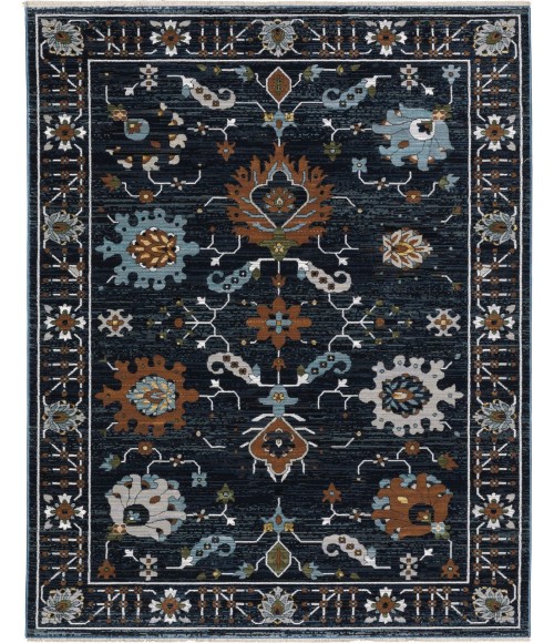 Oriental Weavers KEIRA kei08 Blue/Rust Rug 7'10X10'10