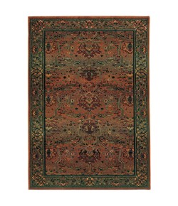 Oriental Weavers Kharma 465J4 Green/ Beige Area Rug 9 ft. 9 in. X 12 ft. 2 in. Rectangle