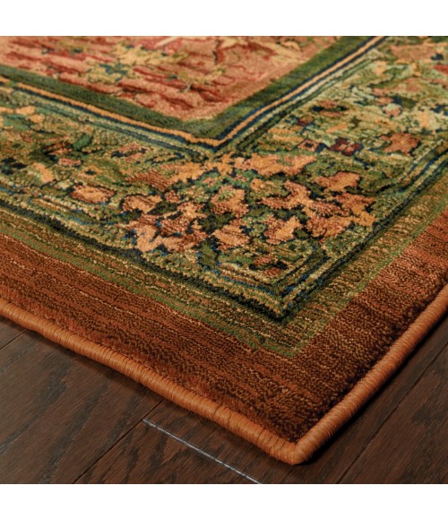 Oriental Weavers Area Rug Kharma 465J4 Green 9' 9" X 12' 2"