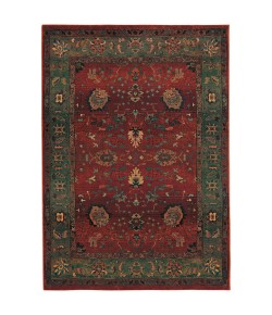 Oriental Weavers Kharma 807C4 Red/ Green Area Rug 5 ft. 3 in. X 7 ft. 6 in. Rectangle