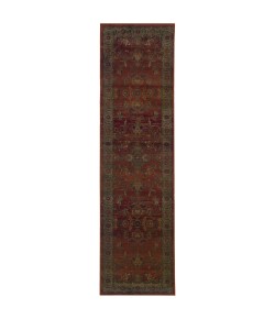 Oriental Weavers Kharma 836C4 Red/ Green Area Rug 2 ft. 3 in. X 7 ft. 6 in. Runner