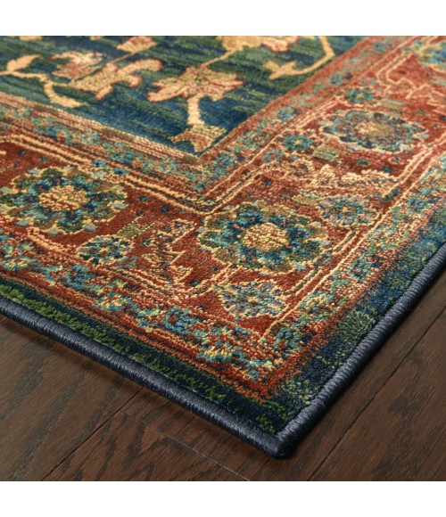 Oriental Weavers Area Rug Kharma 836F4 Blue 6' 7" X  9' 1"