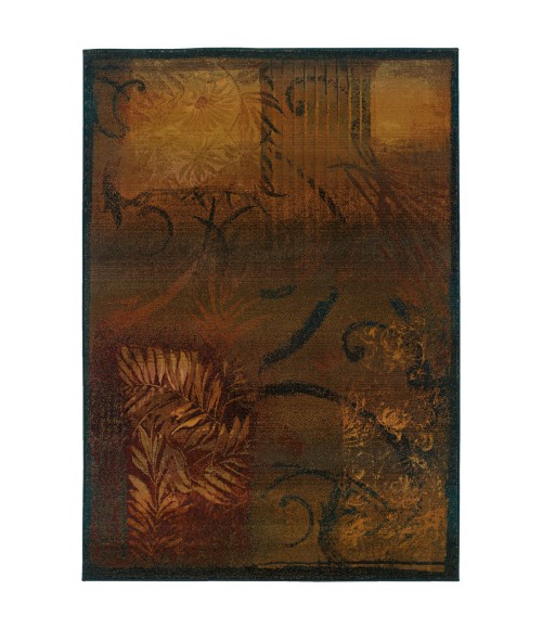 Oriental Weavers Area Rug Kharma Ii 1163B Brown 5' 3" X  7' 6"