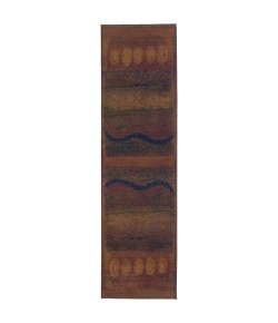 Oriental Weavers Kharma Ii 167X4 Gold/ Green Area Rug 2 ft. 6 in. X 9 ft. 1 in. Runner