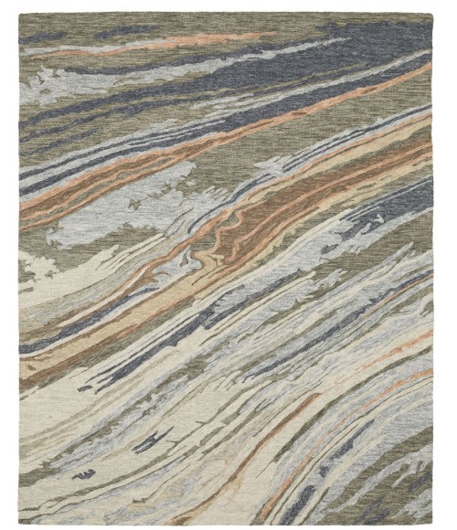 Oriental Weavers KIPTON kip04 Grey/Blue Rug 8'X10'