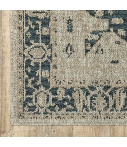 Oriental Weavers Latitude 001J3 Grey/ Gold Area Rug 6 ft. 7 in. X 9 ft. 2 in. Rectangle