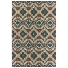 Oriental Weavers Latitude 002X3 Grey/ Orange Area Rug 3 ft. 3 in. X 5 ft. Rectangle