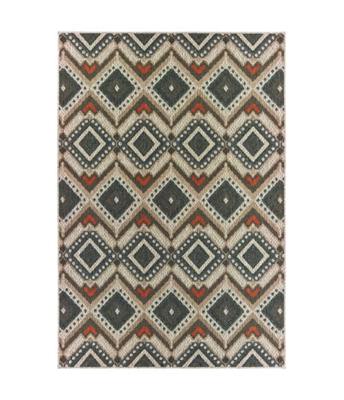 Oriental Weavers Area Rug Latitude 002X3 Grey 3' 3" X  5'