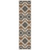 Oriental Weavers Latitude 002X3 Grey/ Orange Area Rug 1 ft. 10 in. X 7 ft. 6 in. Runner