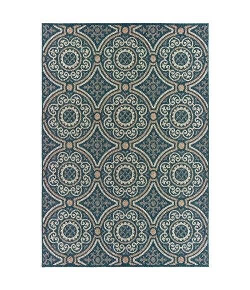 Oriental Weavers Area Rug Latitude 609B3 Blue 7'10" X 10'