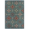Oriental Weavers Latitude 709B3 Blue/ Orange Area Rug 7 ft. 10 in. X 10 ft. Rectangle