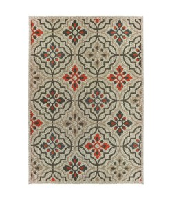 Oriental Weavers Latitude 709Y3 Grey/ Orange Area Rug 7 ft. 10 in. X 10 ft. Rectangle
