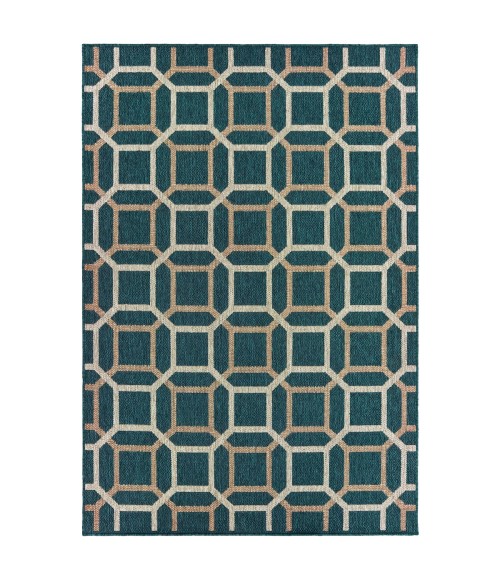 Oriental Weavers Area Rug Latitude 806B3 Blue 7'10" X 10'
