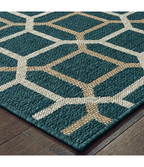 Oriental Weavers Area Rug Latitude 806B3 Blue 7'10" X 10'