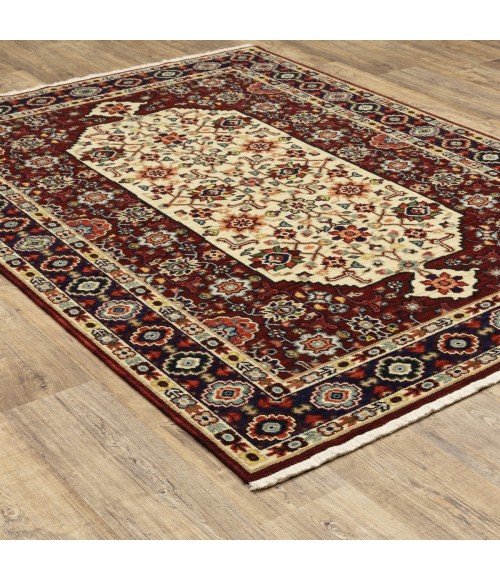 Oriental Weavers Area Rug Lilihan 1802W Red 5' 3" X  7' 6"