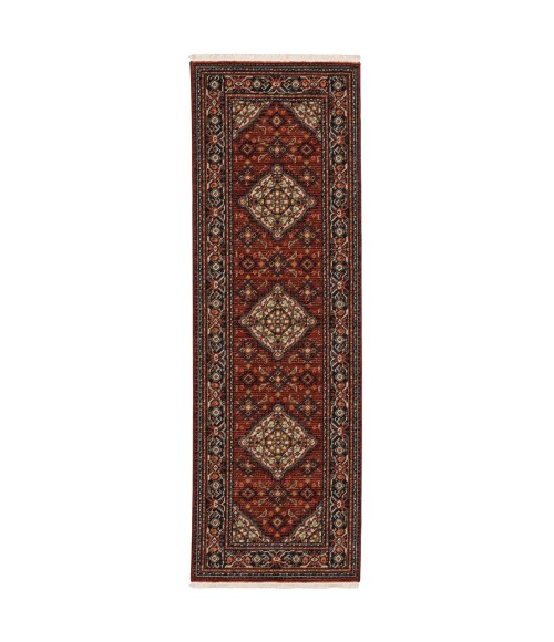 Oriental Weavers Area Rug Lilihan 001C6 Red 7'10" X 10'10"