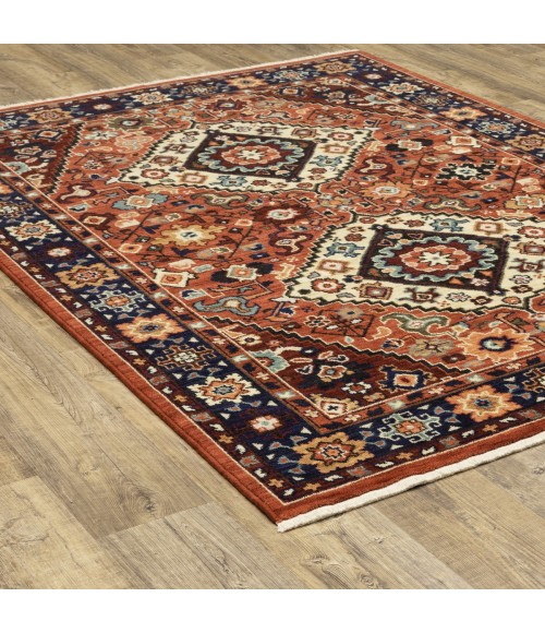 Oriental Weavers Area Rug Lilihan 2061V Red 5' 3" X  7' 6"
