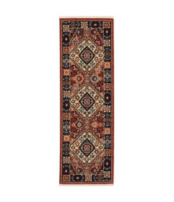 Oriental Weavers Lilihan 2061V Red/ Blue Area Rug 2 ft. 6 in. X 12 ft. Runner