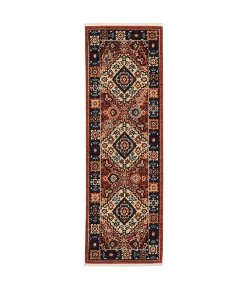 Oriental Weavers Area Rug Lilihan 2061V Red 5' 3" X  7' 6"
