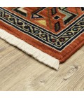 Lilihan Area Rug Oriental Weavers Area Rug Lilihan 002C6 Red 2' X 3'