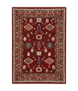 Oriental Weavers Lilihan 043S6 Red/ Black Area Rug 6 ft. 7 in. X 9 ft. 6 in. Rectangle