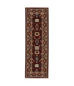 Oriental Weavers Lilihan 043S6 Red/ Black Area Rug 2 ft. 6 in. X 12 ft. Runner