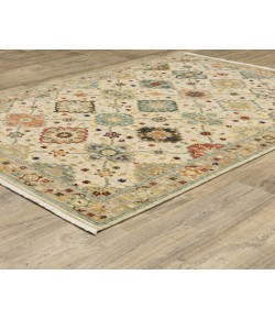 Oriental Weavers Lilihan 4601W Beige/ Multi 5 Ft. 3 In. X 7 Ft. 6 In. Rectangle Rug