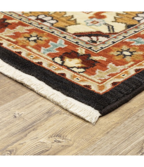 Oriental Weavers Area Rug Lilihan 4929A Black 9'10" X 12'10"