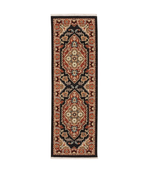 Oriental Weavers Area Rug Lilihan 4929A Black 9'10" X 12'10"