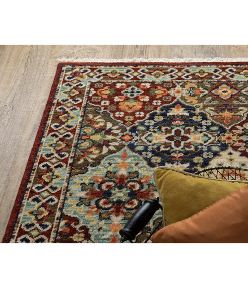 Oriental Weavers Lilihan Rug Oriental Weavers LILIHAN 50x Red/Multi Rug 6' 7X9' 6
