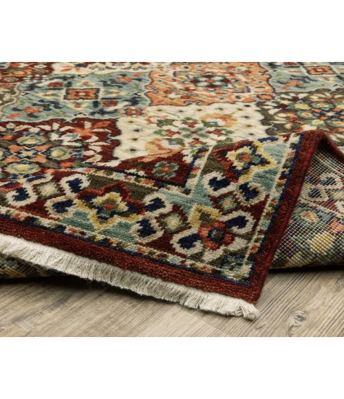 Oriental Weavers Lilihan Rug Oriental Weavers LILIHAN 50x Red/Multi Rug 6' 7X9' 6