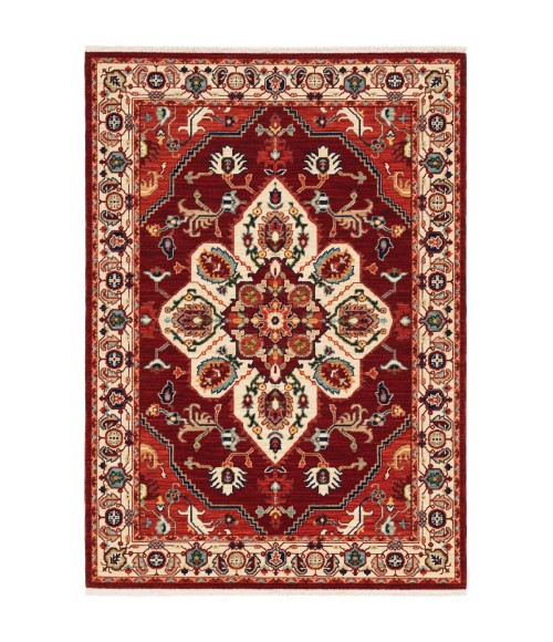 Oriental Weavers Area Rug Lilihan 5502C Red 5' 3" X  7' 6"