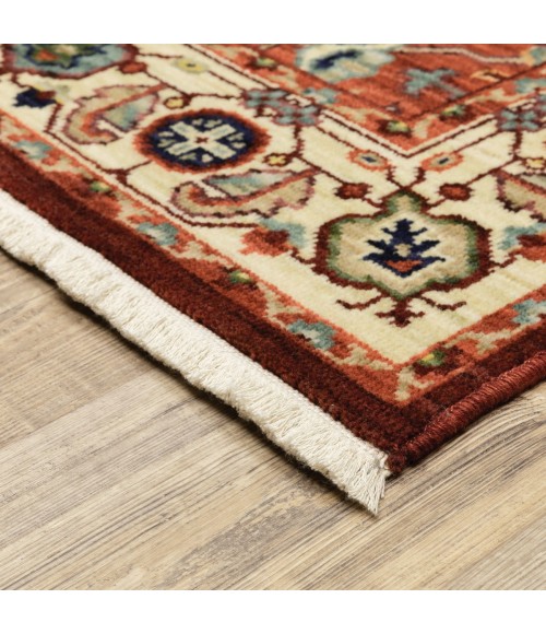 Lilihan Area Rug Oriental Weavers Area Rug Lilihan 5502C Red 2' X 6' Runner